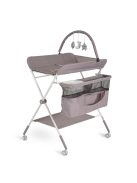 KASKADA multi pelenkázó asztal játékhíddal, tárolókkal SZÜRKE