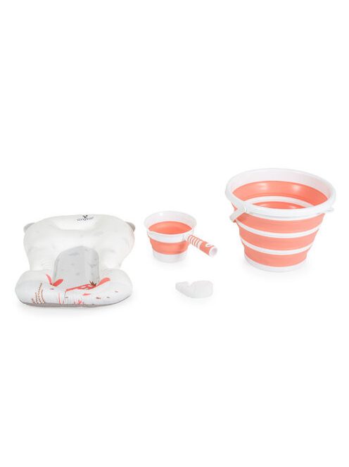 BALENA összecsukható kád vödrökkel, párnával kiegészítőkkel KORAL