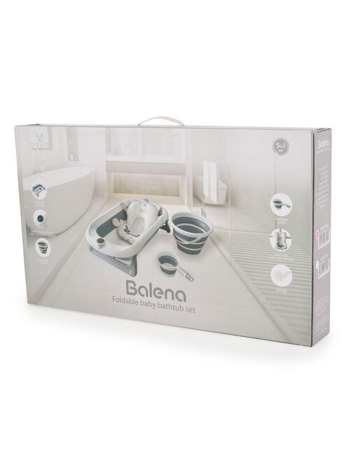 BALENA összecsukható kád vödrökkel, párnával kiegészítőkkel KORAL