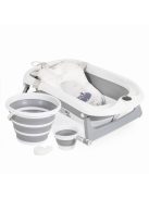 BALENA összecsukható kád vödrökkel, párnával kiegészítőkkel SZÜRKE