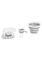 BALENA összecsukható kád vödrökkel, párnával kiegészítőkkel SZÜRKE