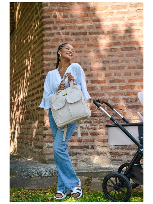 MIVIDA kismama kézi táska/hátizsák BÉZS