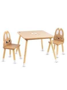 MONI fa asztalka 2 székkel NYUSZIS