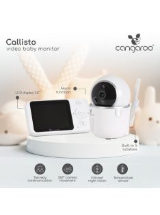 CALLISTO bébimonitor LCD 7cm kijelzővel FEHÉR
