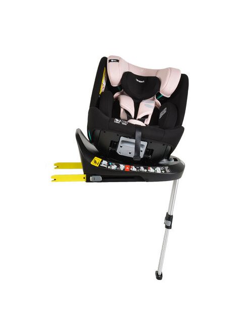 i-PROTECT autós ülés 40-150cm támasztólábbal 360 forgatható PINK
