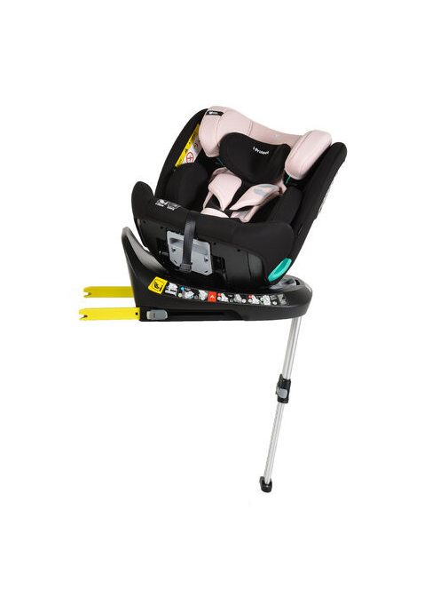i-PROTECT autós ülés 40-150cm támasztólábbal 360 forgatható PINK