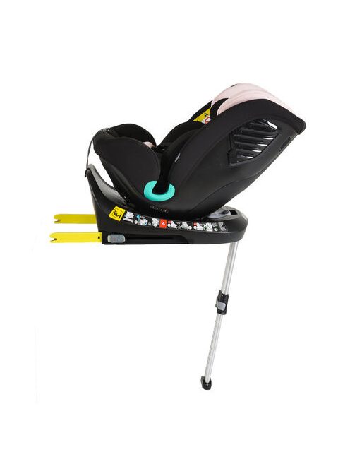 i-PROTECT autós ülés 40-150cm támasztólábbal 360 forgatható PINK