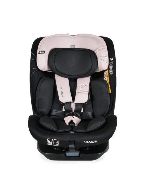 VAMOS autós ülés 40-150cm 360 forgatható PINK