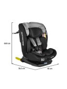 VAMOS autós ülés 40-150 cm 360 forgatható SZÜRKE