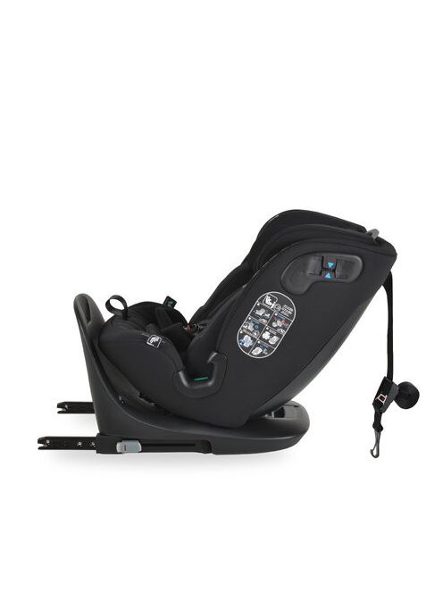 GTS prémium autós ülés 40-150cm SPS, 360fokban forgatható FEKETE