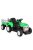 MONI DALLAS elektromos traktor trélerrel 12V 140cm ZÖLD