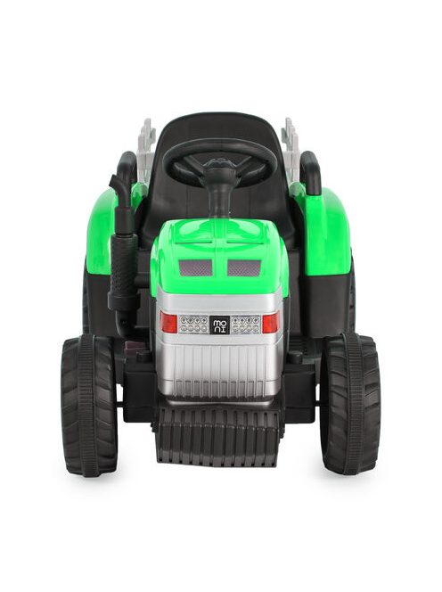 BO DALLAS elektromos traktor trélerrel 12V 140cm ZÖLD