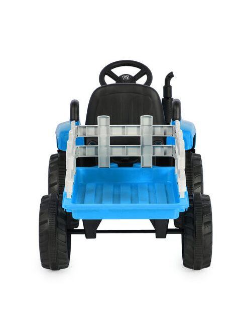 BO DALLAS elektromos traktor trélerrel 12V 140cm KÉK