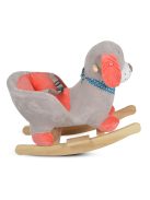 HINTÁZÓ kutyus plüss, zenélő, OLLIE  SZÜRKE/PIROS