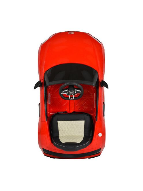 BO Audi R8 Spyder elektromos autó 105cm PIROS