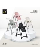 RICO multi etetőszék alsó kosár nélkül, összecsukható FEKETE