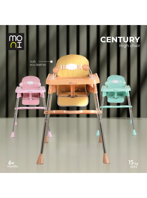 CENTURY etetőszék műanyag játékhíddal MENTA