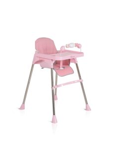 CENTURY etetőszék műanyag játékhíddal PINK