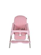 CENTURY etetőszék műanyag játékhíddal PINK