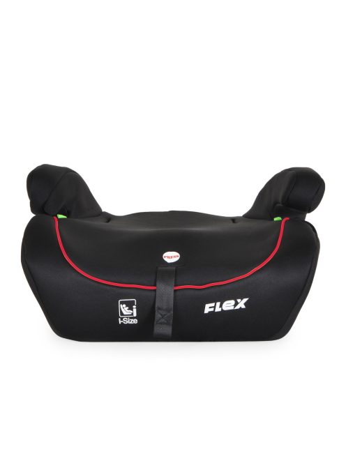FLEX autós ülés 76-150cm FEKETE/PIROS díszcsík
