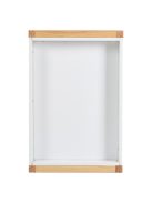 TIMBER fa pelenkázó állvány polccal FEHÉR/NATUR