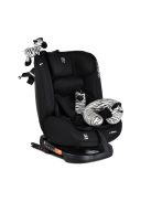 i-MAXX autós ülés,  isofix, forgatható, 2 plüss+párna 40-150cm FEKETE