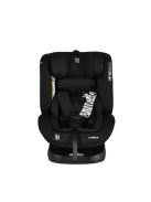 i-MAXX autós ülés,  isofix, forgatható, 2 plüss+párna 40-150cm FEKETE