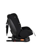 i-MAXX autós ülés,  isofix, forgatható, 2 plüss+párna 40-150cm FEKETE