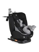 i-MAXX autós ülés,  isofix, forgatható, 2 plüss+párna 40-150cm SZÜRKE