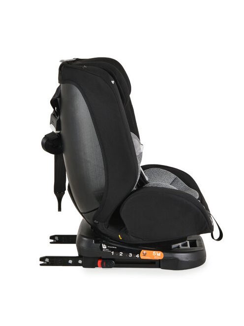 i-MAXX autós ülés,  isofix, forgatható, 2 plüss+párna 40-150cm SZÜRKE