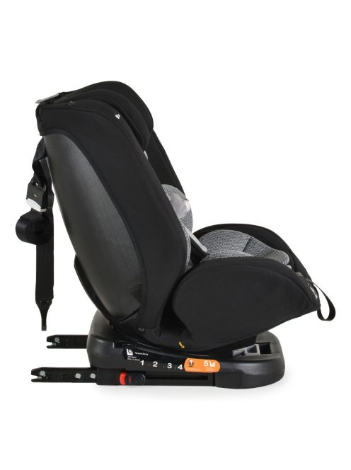 i-MAXX autós ülés,  isofix, forgatható, 2 plüss+párna 40-150cm SZÜRKE