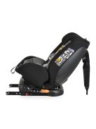 i-MAXX autós ülés,  isofix, forgatható, 2 plüss+párna 40-150cm SZÜRKE