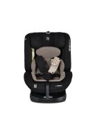 i-MAXX autós ülés,  isofix, forgatható, 2 plüss+párna 40-150cm BÉZS