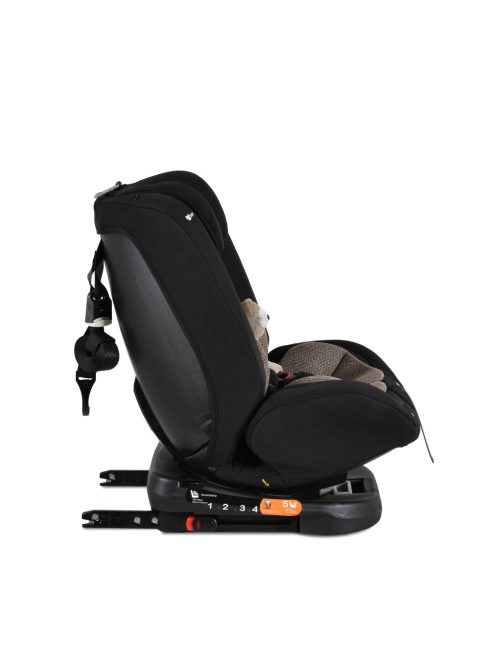 i-MAXX autós ülés,  isofix, forgatható, 2 plüss+párna 40-150cm BÉZS