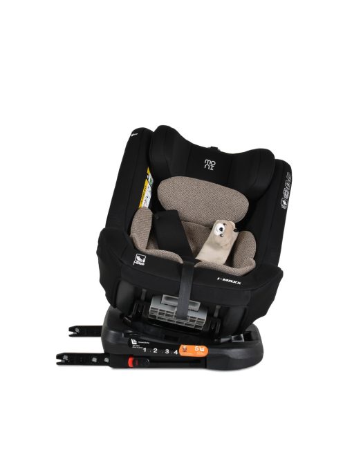 i-MAXX autós ülés,  isofix, forgatható, 2 plüss+párna 40-150cm BÉZS