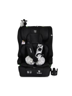   SECURITY autós ülés belső övvel, isofix, ajándék 2plüss+párna 76-150cm FEKETE