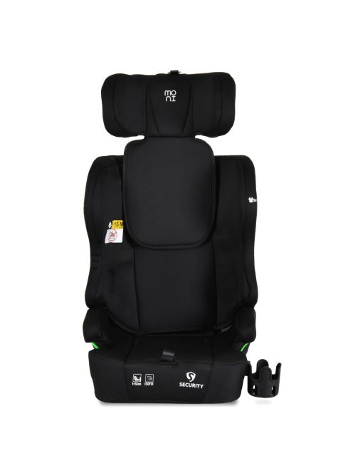 SECURITY autós ülés belső övvel, isofix, ajándék 2plüss+párna 76-150cm FEKETE