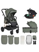 MERCI babakocsi szett 3in1 ZÖLD