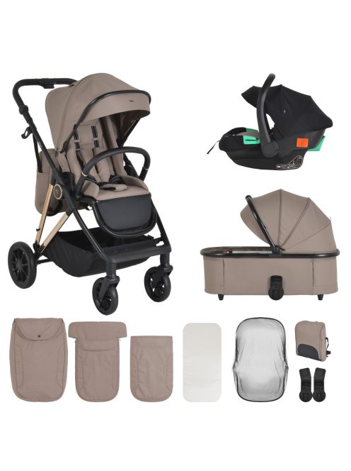 MERCI babakocsi szett 3in1 BÉZS/LATTE