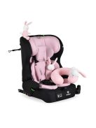 SECURITY autós ülés belső övvel, isofix, ajándék 2plüss+párna 76-150cm PINK