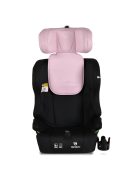 SECURITY autós ülés belső övvel, isofix, ajándék 2plüss+párna 76-150cm PINK
