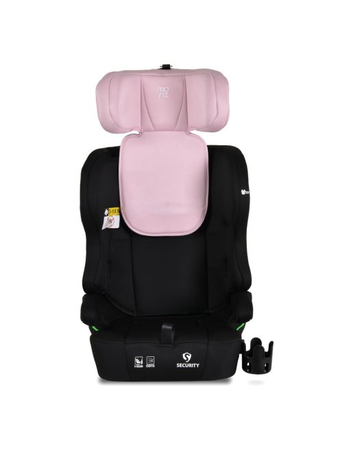 SECURITY autós ülés belső övvel, isofix, ajándék 2plüss+párna 76-150cm PINK