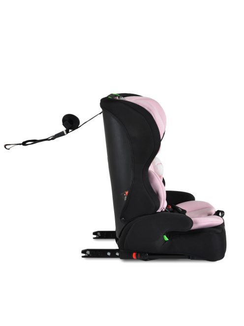 SECURITY autós ülés belső övvel, isofix, ajándék 2plüss+párna 76-150cm PINK