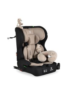   SECURITY autós ülés belső övvel, isofix, ajándék 2plüss+párna 76-150cm BÉZS