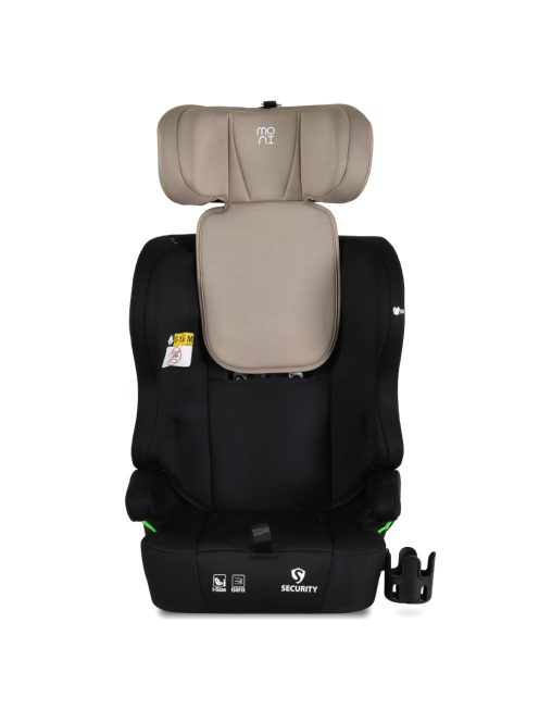 SECURITY autós ülés belső övvel, isofix, ajándék 2plüss+párna 76-150cm BÉZS
