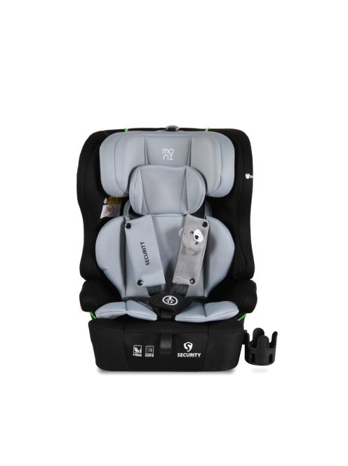 SECURITY autós ülés belső övvel, isofix, ajándék 2plüss+párna 76-150cm SZÜRKE