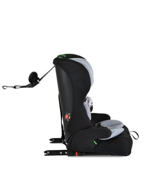 SECURITY autós ülés belső övvel, isofix, ajándék 2plüss+párna 76-150cm SZÜRKE