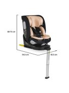 STRIKE autós ülés támasztólábbal 40-150cm BÉZS