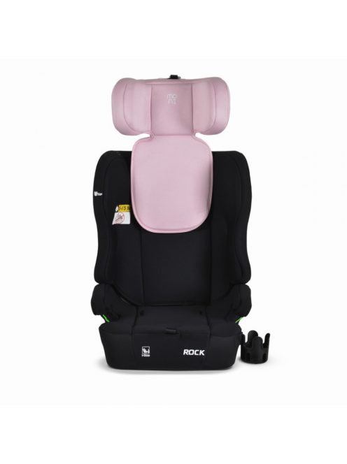 ROCK autós ülés 76-150cm, 2játékkal, pohártartó, belső öv, isofix nélkül PINK