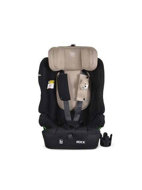 ROCK autós ülés 76-150cm, 2játékkal, pohártartó, belső öv, isofix nélkül BÉZS